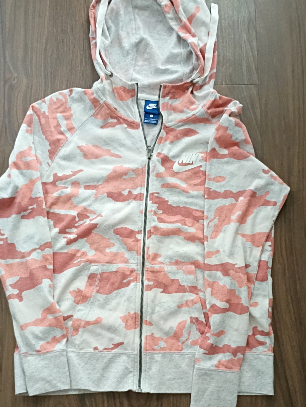 Nike Pink Camo Full-Zip Hoodie